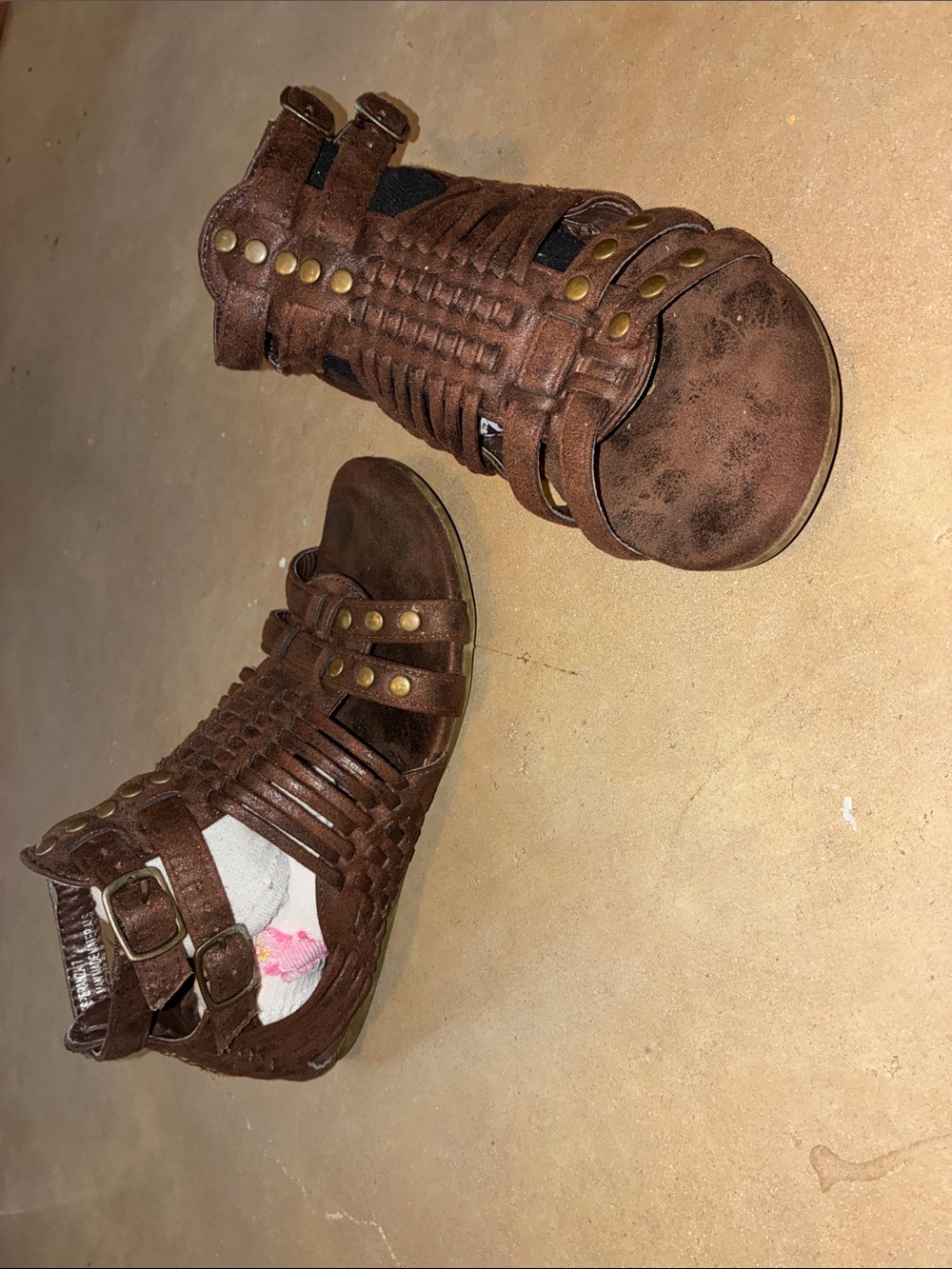 Chocolate brown Gladiator Sandals